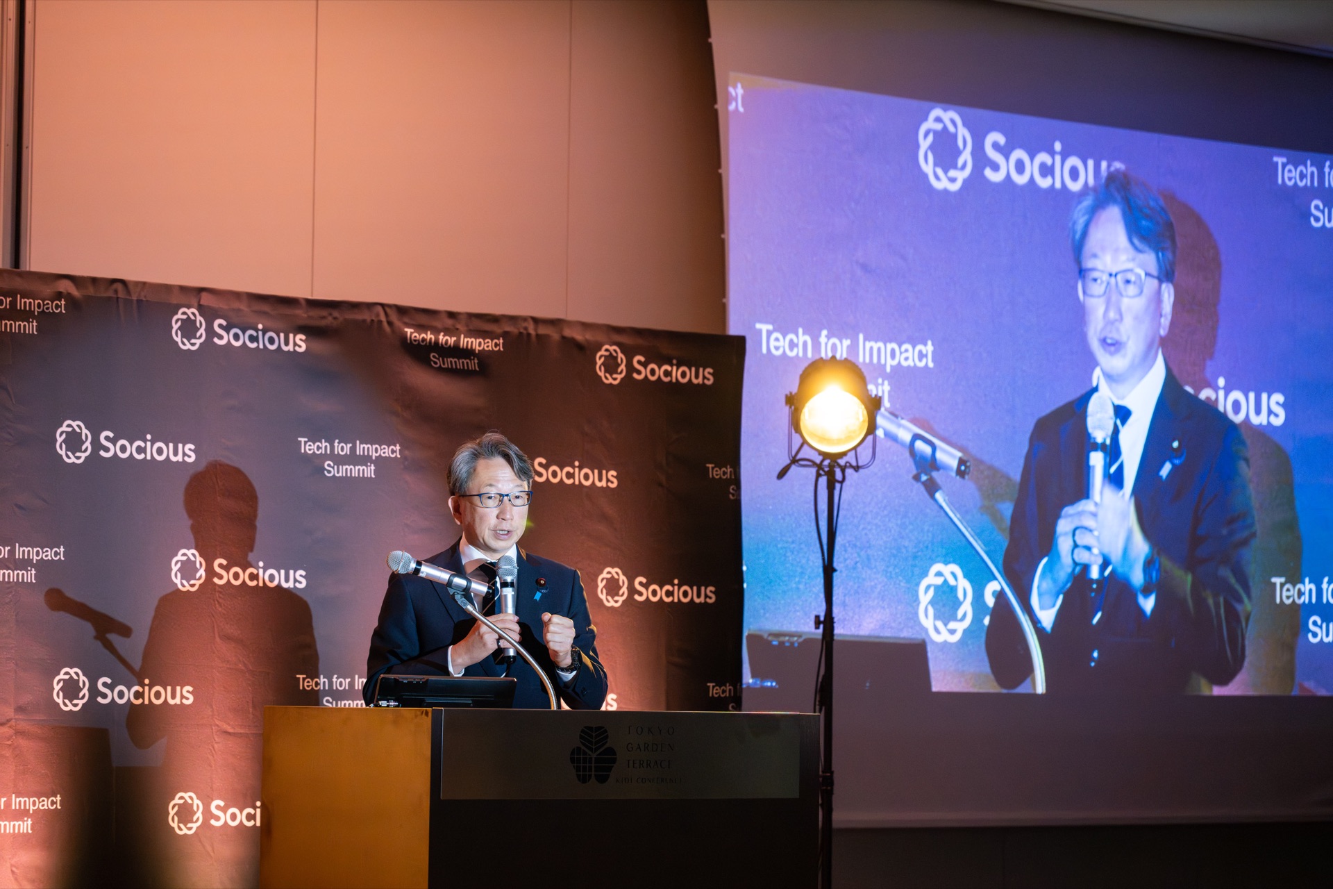 Masaaki Taira speaking at Tech for Impact Summit 2026