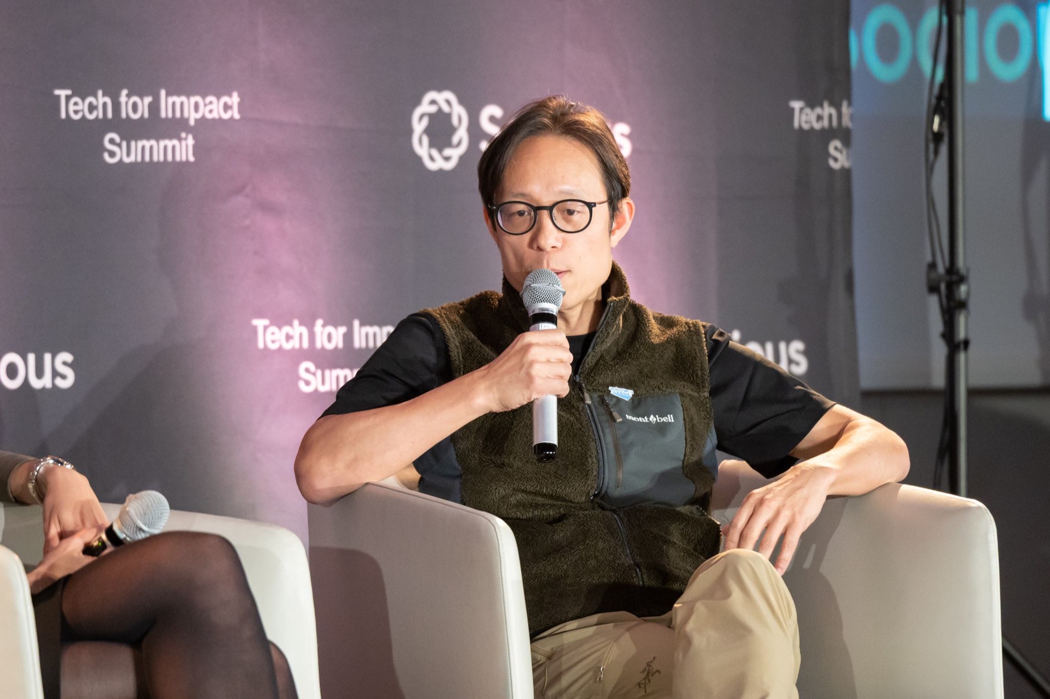 Yat Siu on stage at Tech for Impact Summit 2026 discussing Web4 and the agentic web